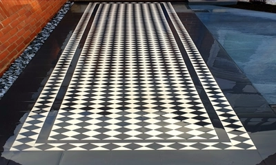 Victorian tiles creating the classic look for any garden pathway in London 