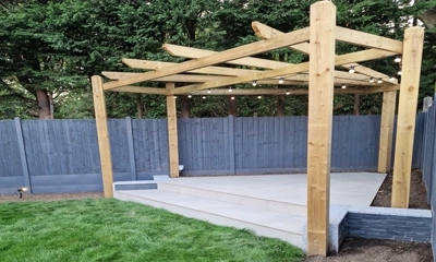 Beautify your outdoor space with a wooden pergola
